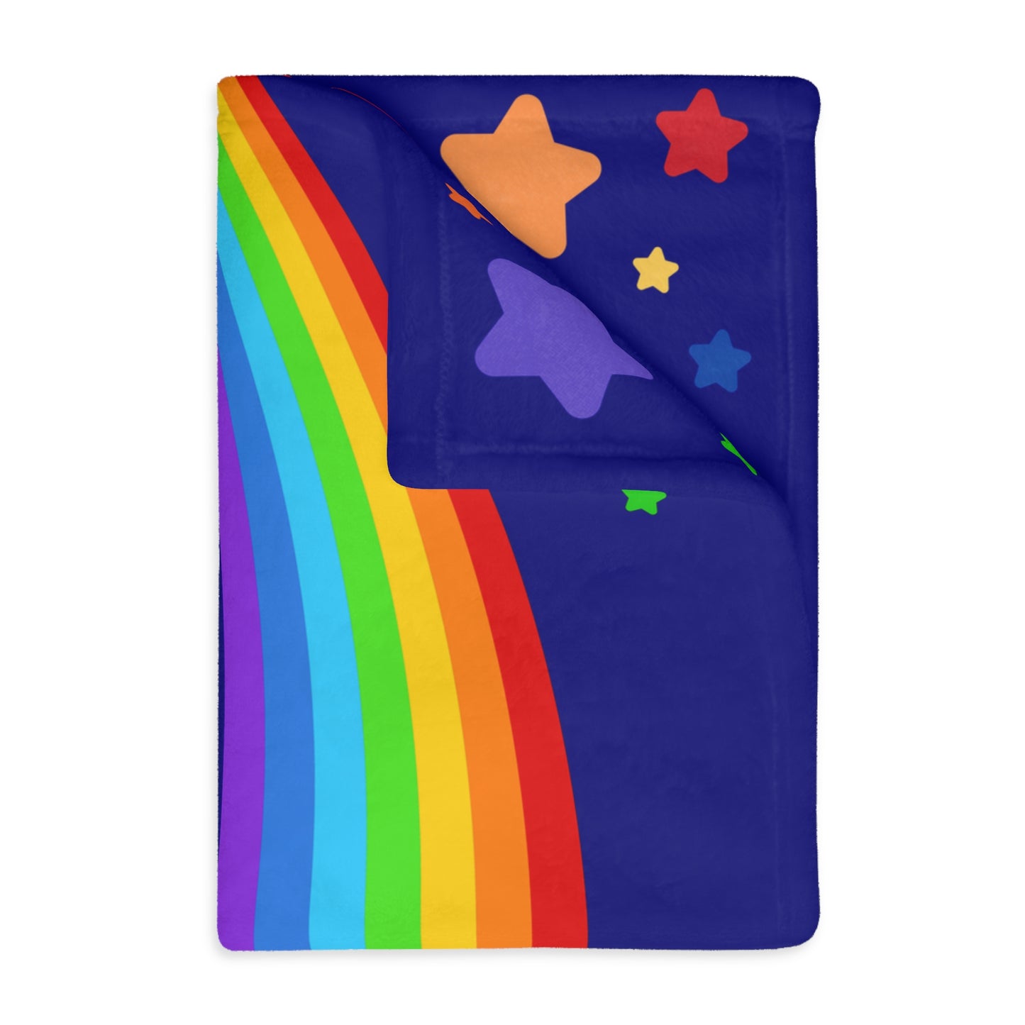 Rainbow Brite Inspired-Velveteen Microfiber Blanket (Two-sided print)