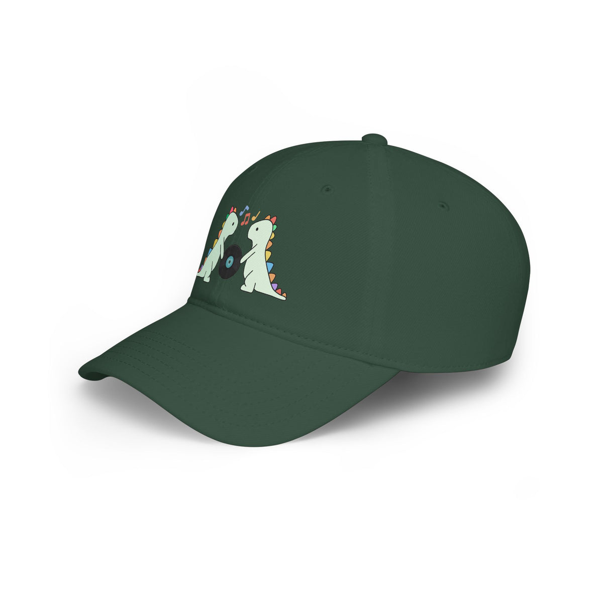 Record Loving Dinos- Low Profile Baseball Cap