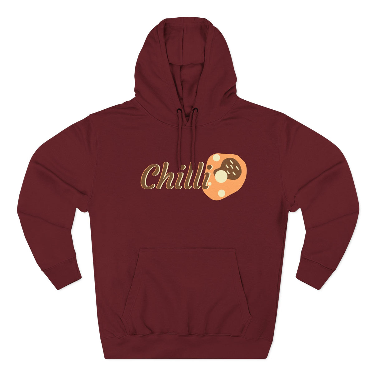 Chilli themed, (Front & Back Design) Adult Fleece Hoodie