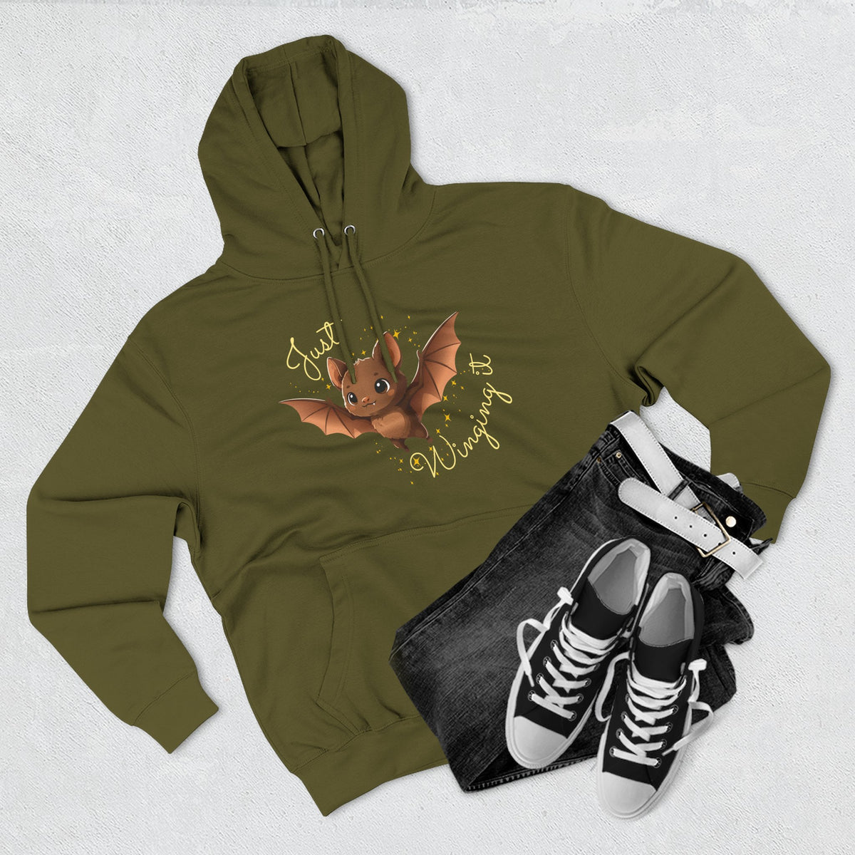 "Just Winging it" Adult Fleece Hoodie