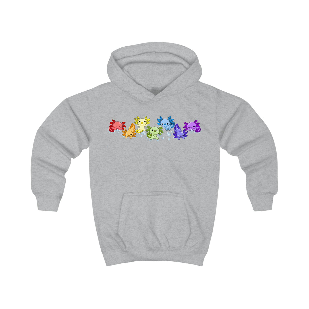 Rainbow of Axolotls!  Kids Hoodie