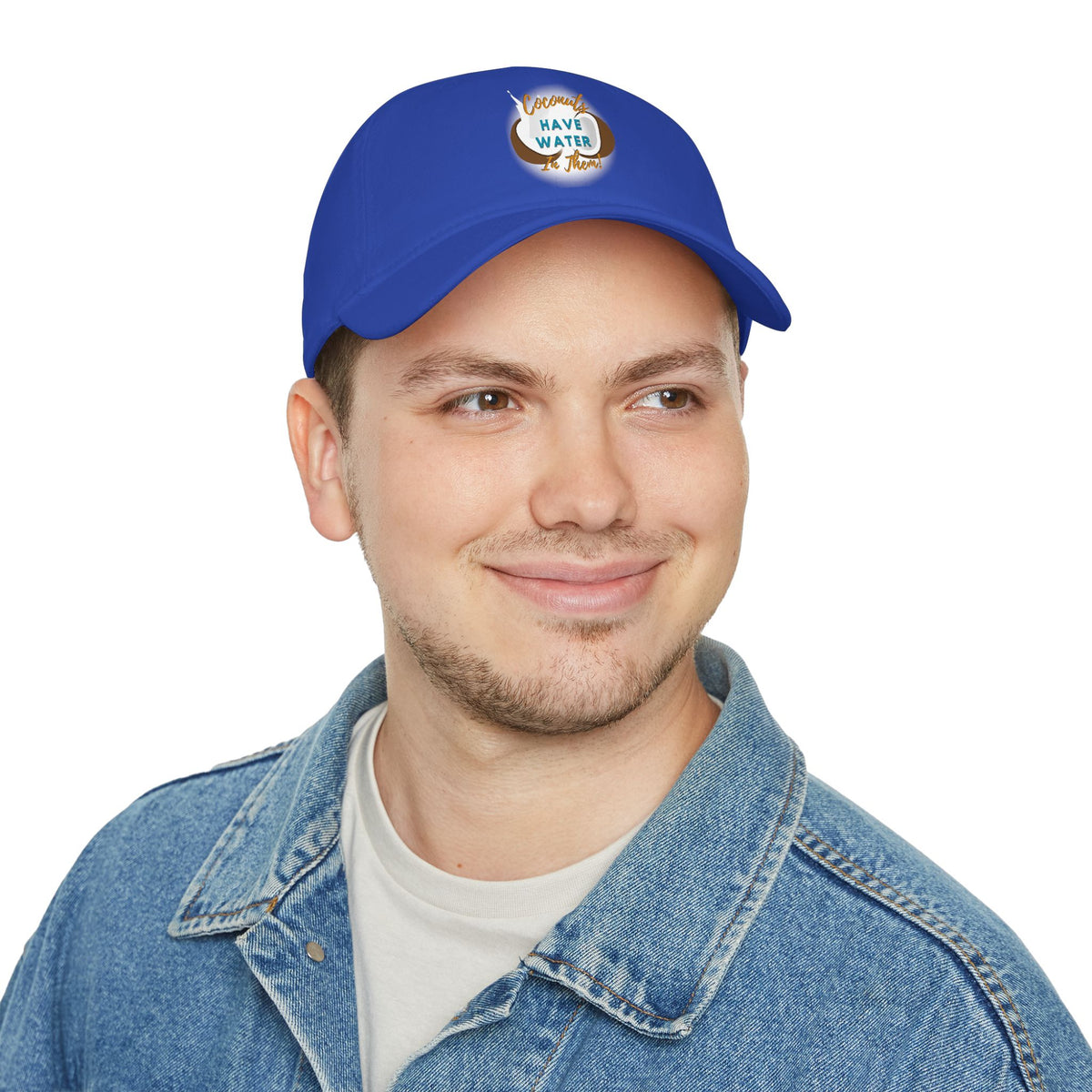 "Coconuts have Water in Them!" Low Profile Baseball Cap