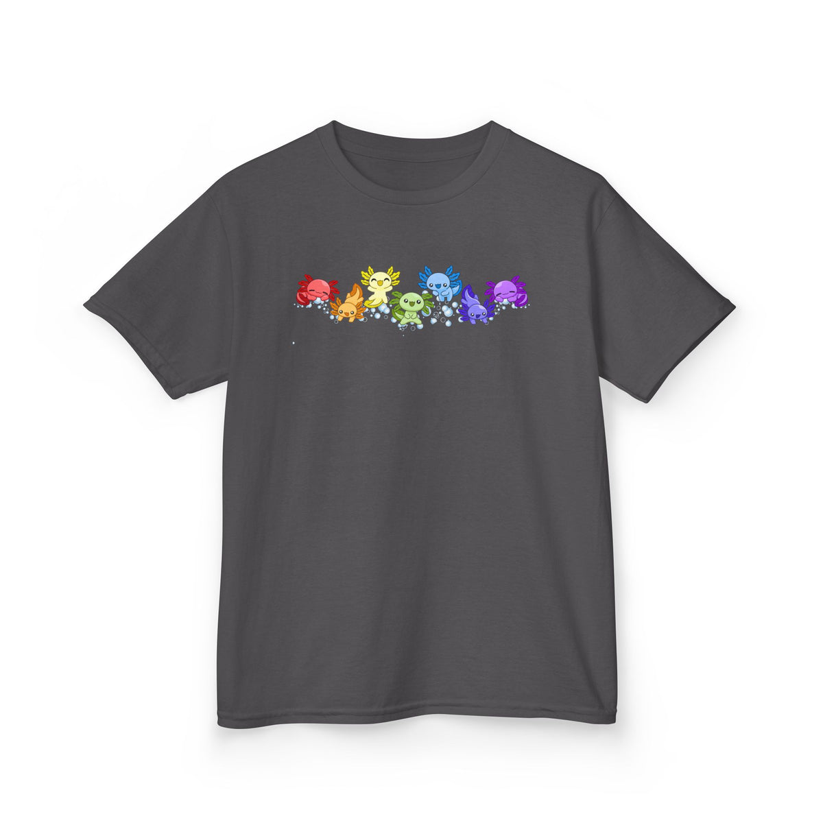 Rainbow Axolotls Kids Heavy Cotton™ Tee