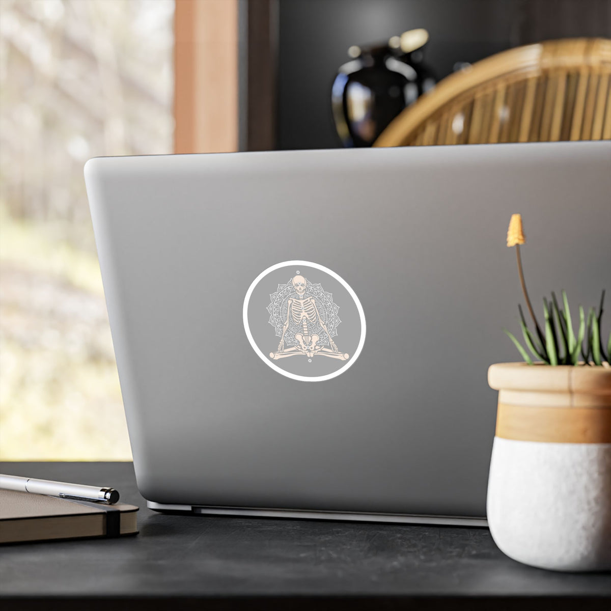 Skeleton Yoga- Kiss-Cut Vinyl Decals