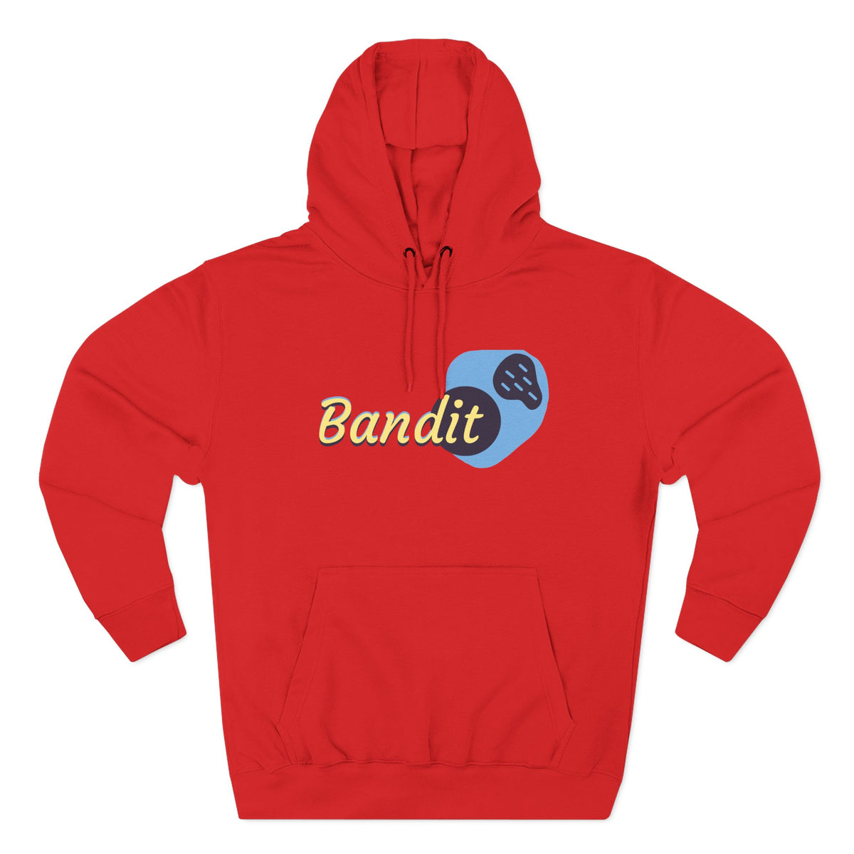 Bandit themed, (Front & Back Design) Adult Fleece Hoodie
