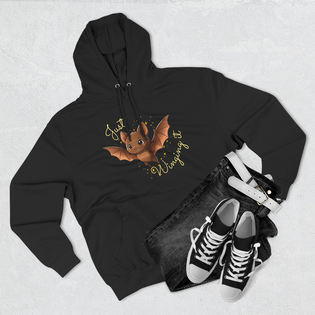 "Just Winging it" Adult Fleece Hoodie