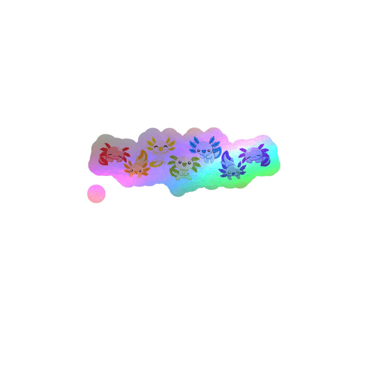 Rainbow of Axolotls Kiss-Cut Vinyl Decals