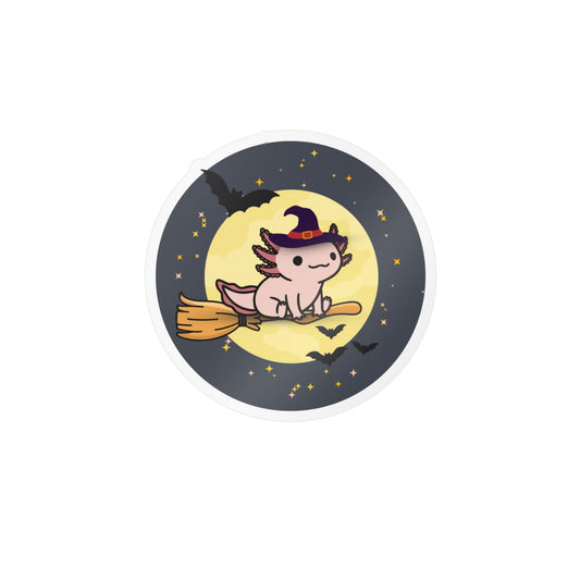 Bewitching Axolotl  Kiss-Cut Vinyl Decals