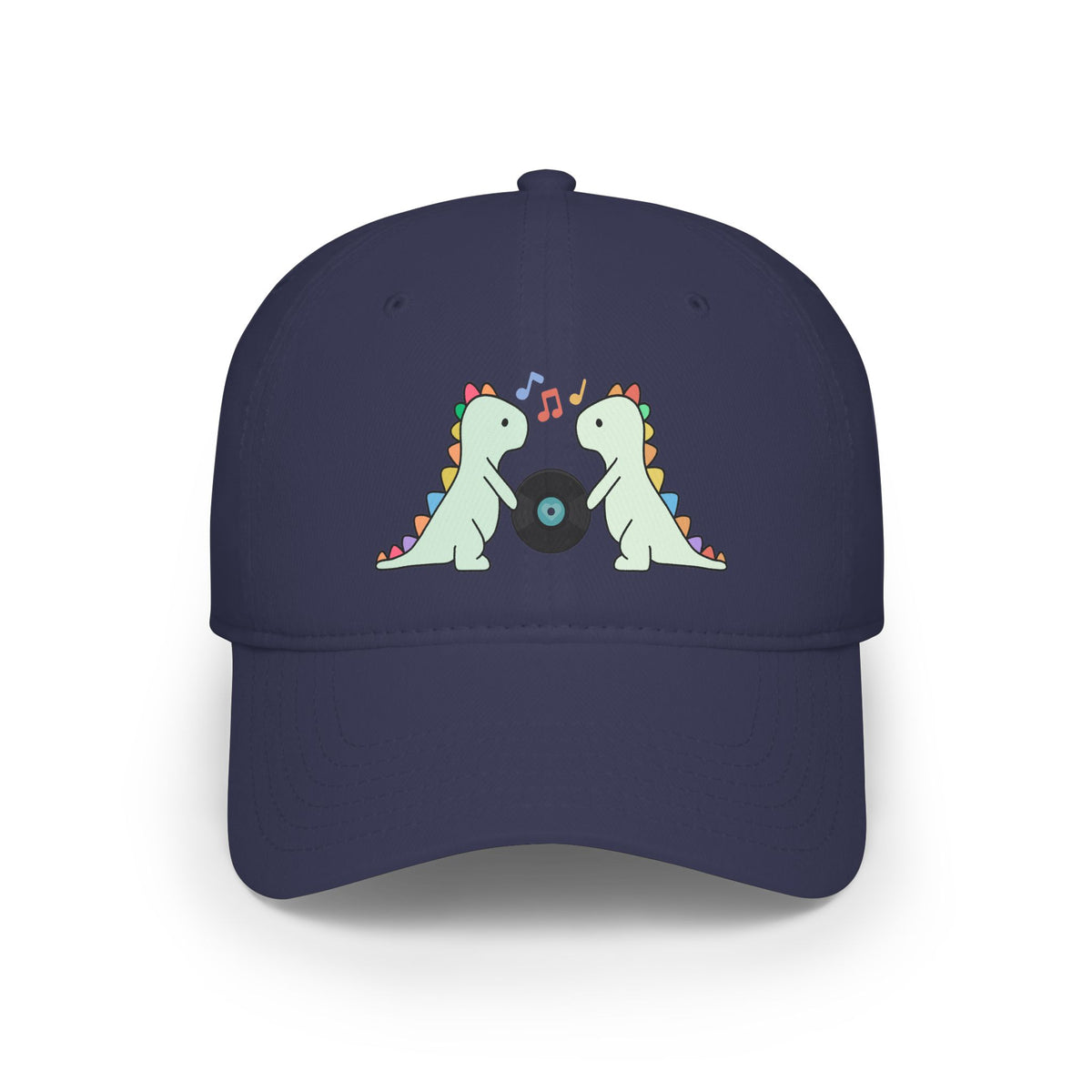 Record Loving Dinos- Low Profile Baseball Cap