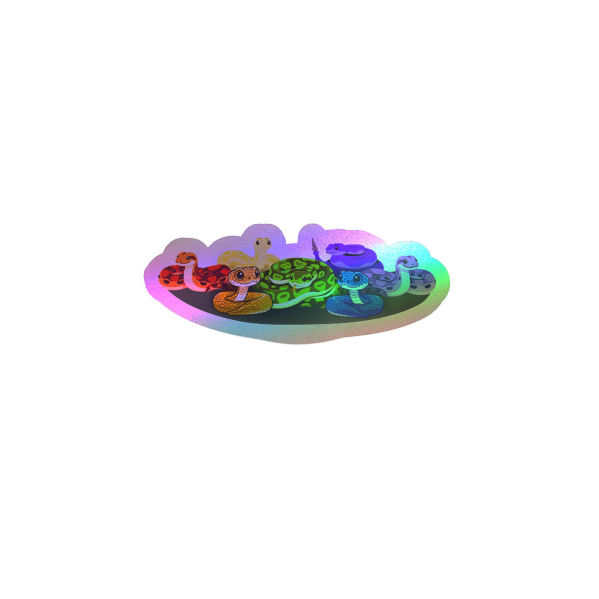 Rainbow of Snakes Kiss-Cut Vinyl Decals