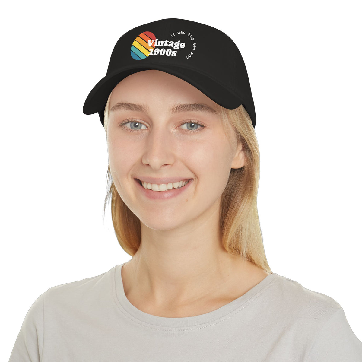 Vintage 1900s Low Profile Baseball Cap