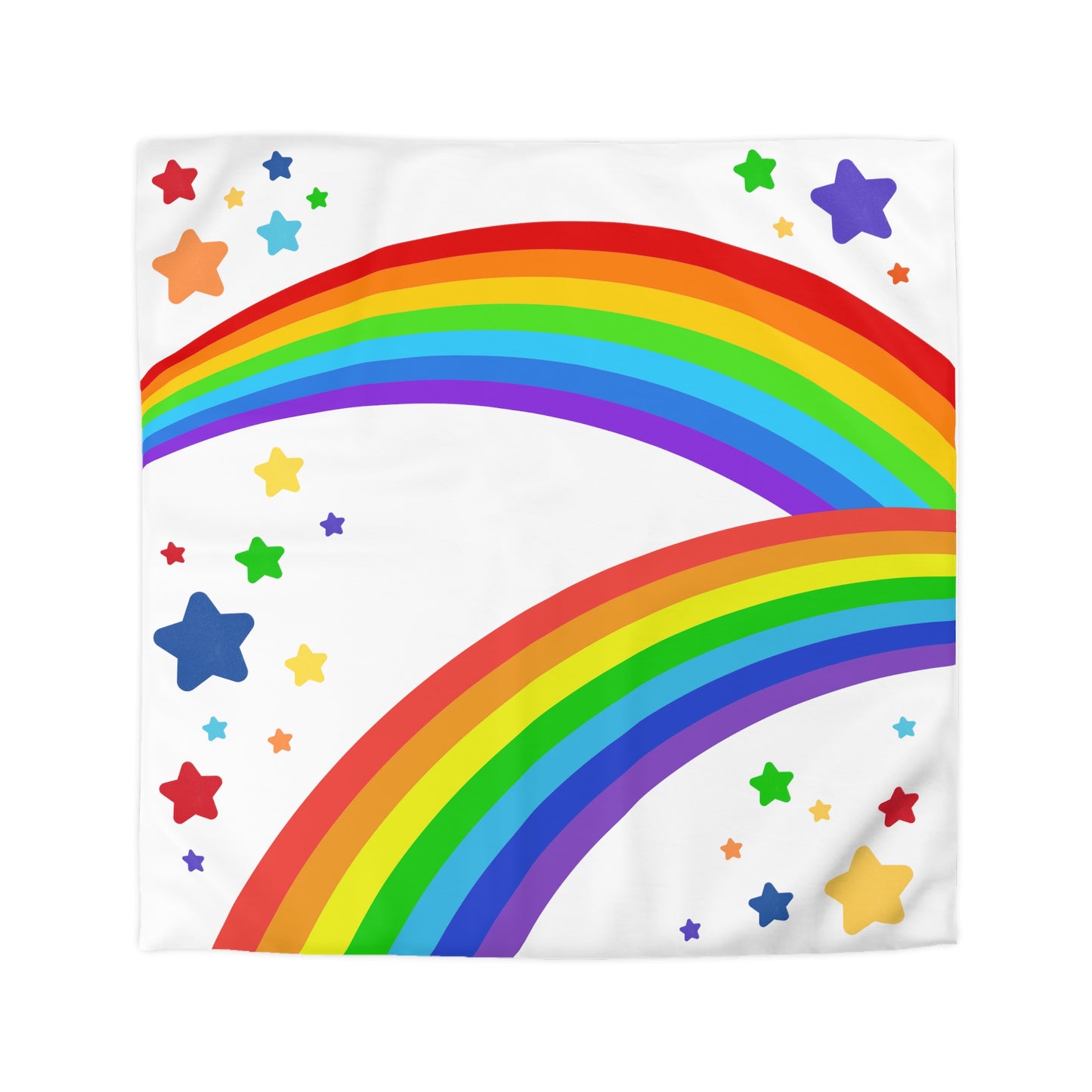 Rainbow Brite Inspired- Microfiber Duvet Cover-