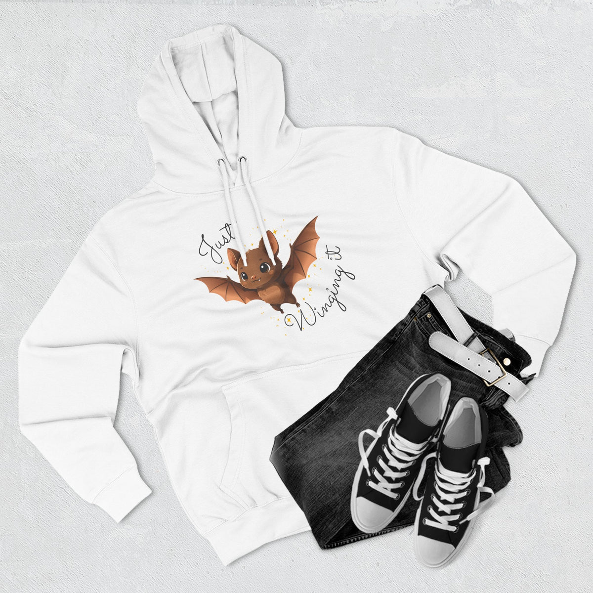 "Just Winging it" Adult Fleece Hoodie