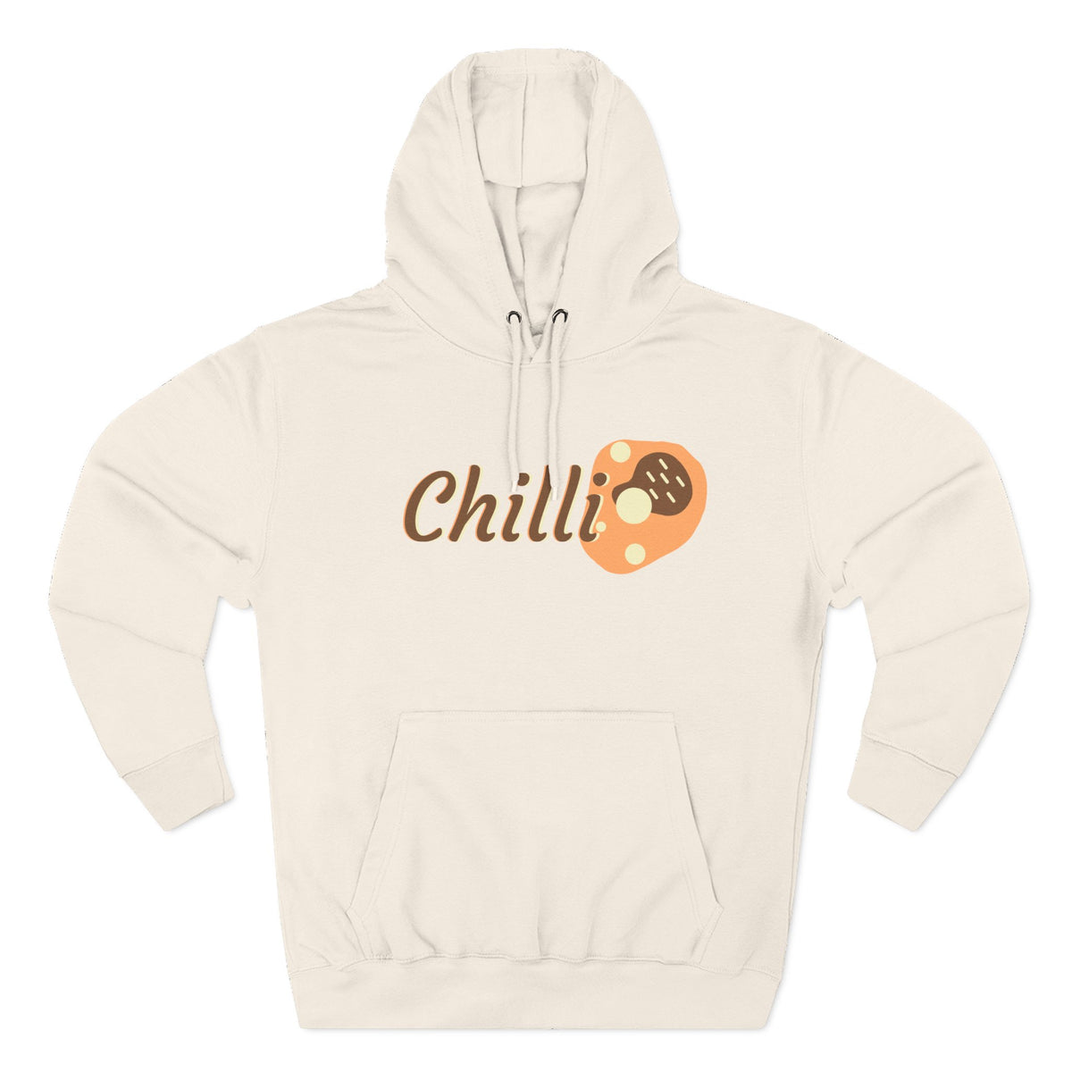 Chilli themed, (Front & Back Design) Adult Fleece Hoodie