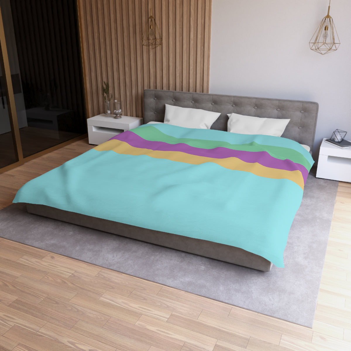 Bingo and Bluey Inspired Microfiber Duvet Cover