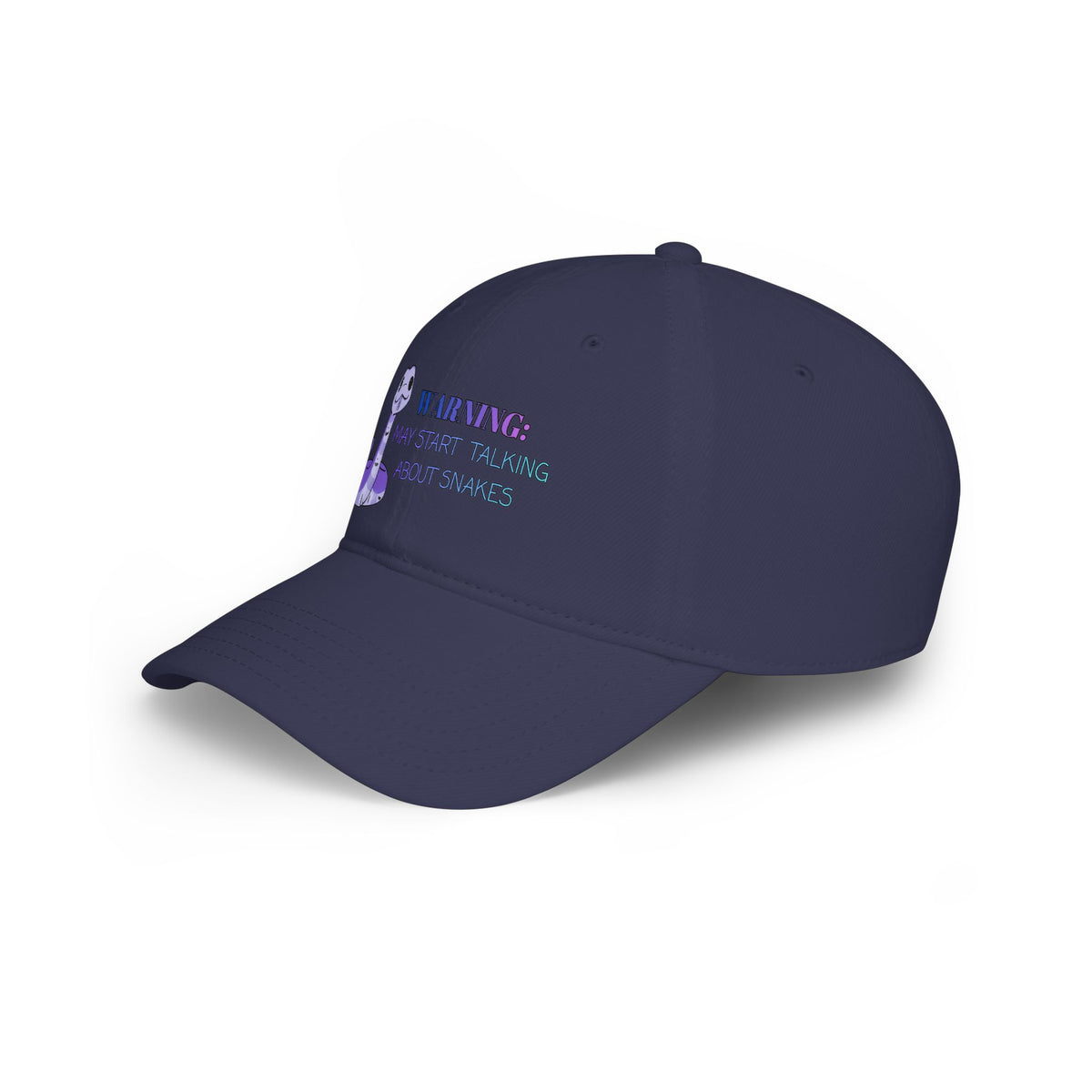 Warning: May Start Talking about Snakes Low Profile Baseball Cap