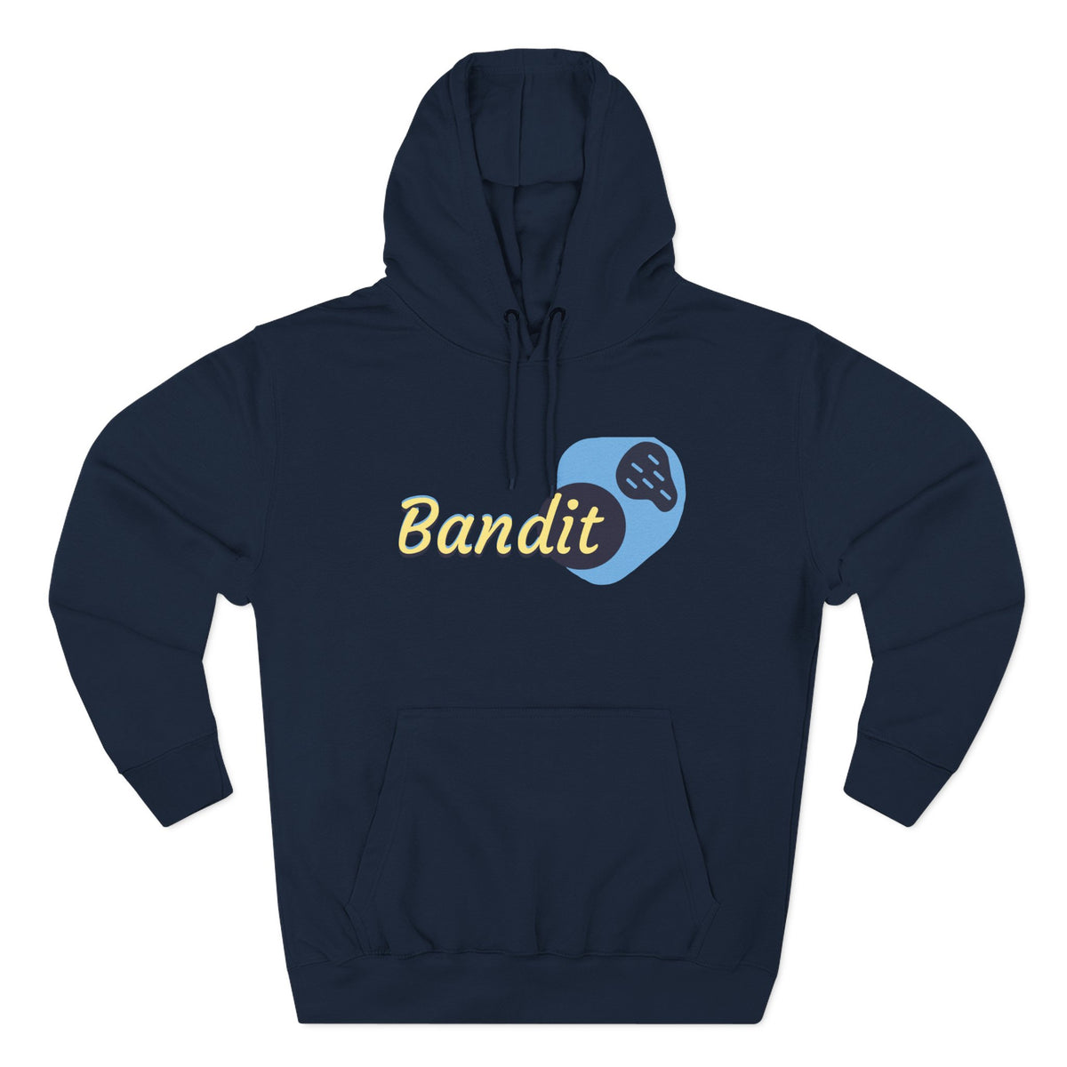 Bandit themed, (Front & Back Design) Adult Fleece Hoodie