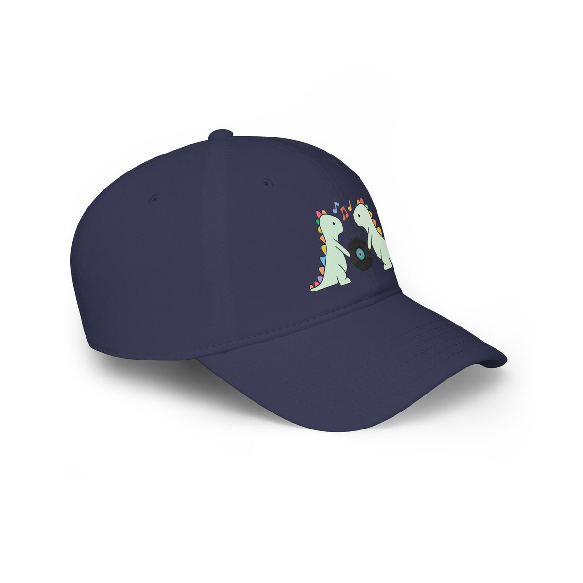 Record Loving Dinos- Low Profile Baseball Cap