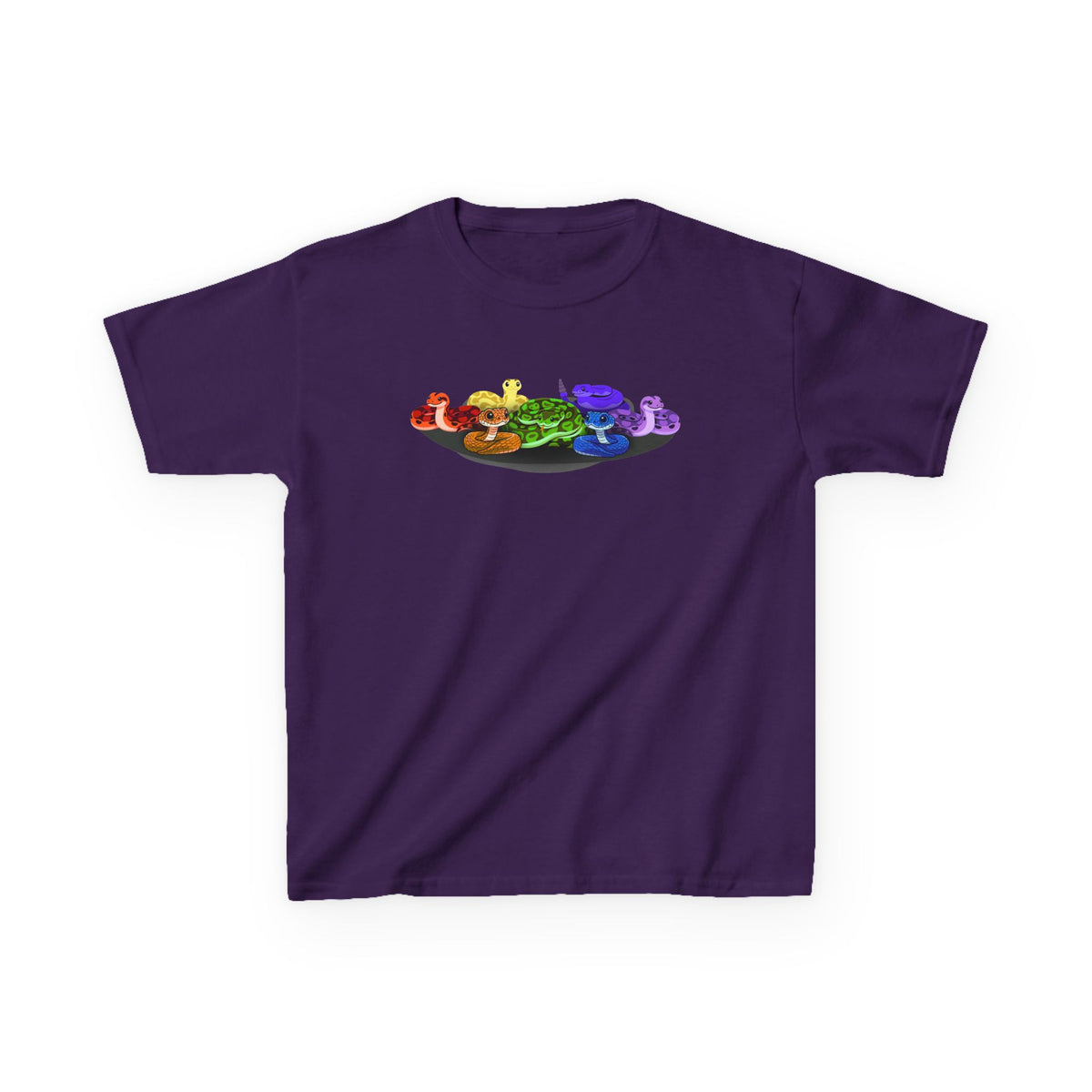 Rainbow of Snakes! Kids Heavy Cotton™ Tee