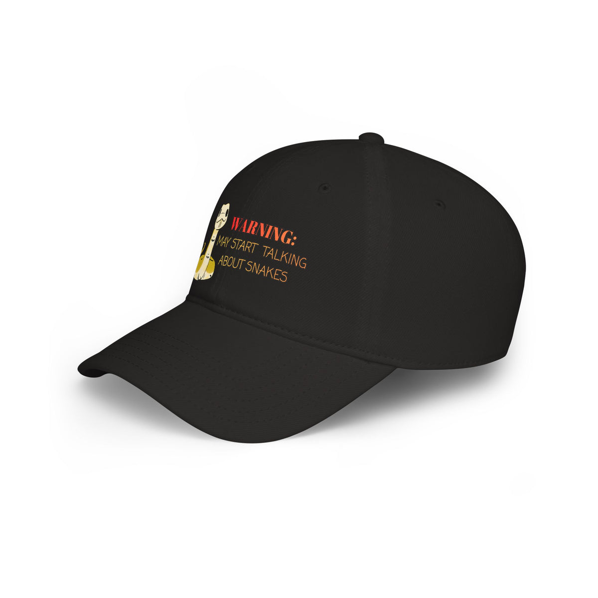 Copy of Warning: May Start Talking about Snakes Low Profile Baseball Cap