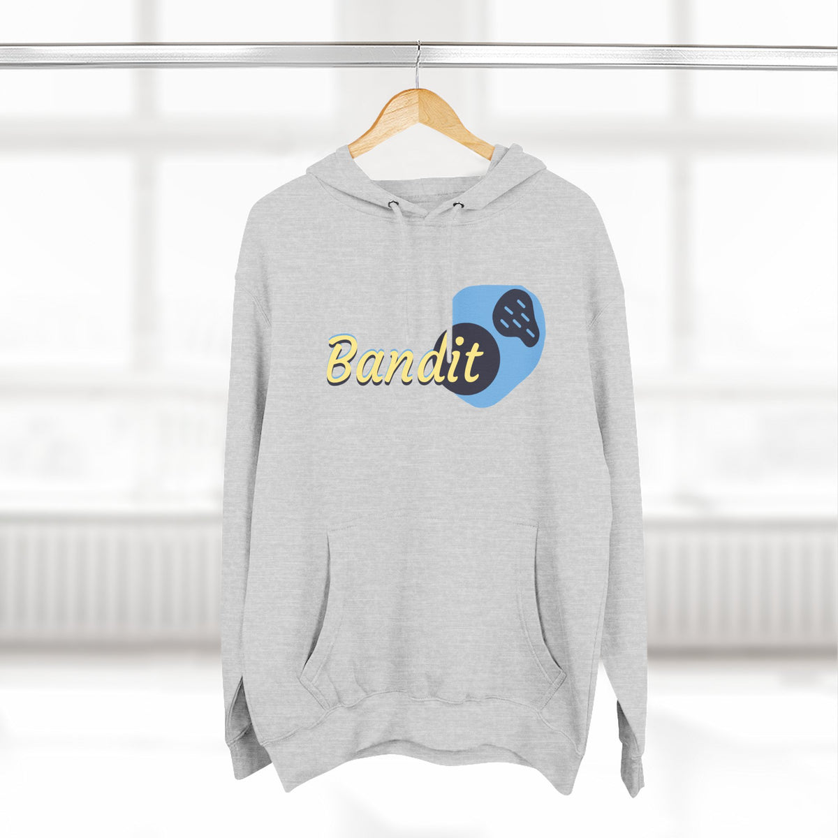 Bandit themed, (Front & Back Design) Adult Fleece Hoodie