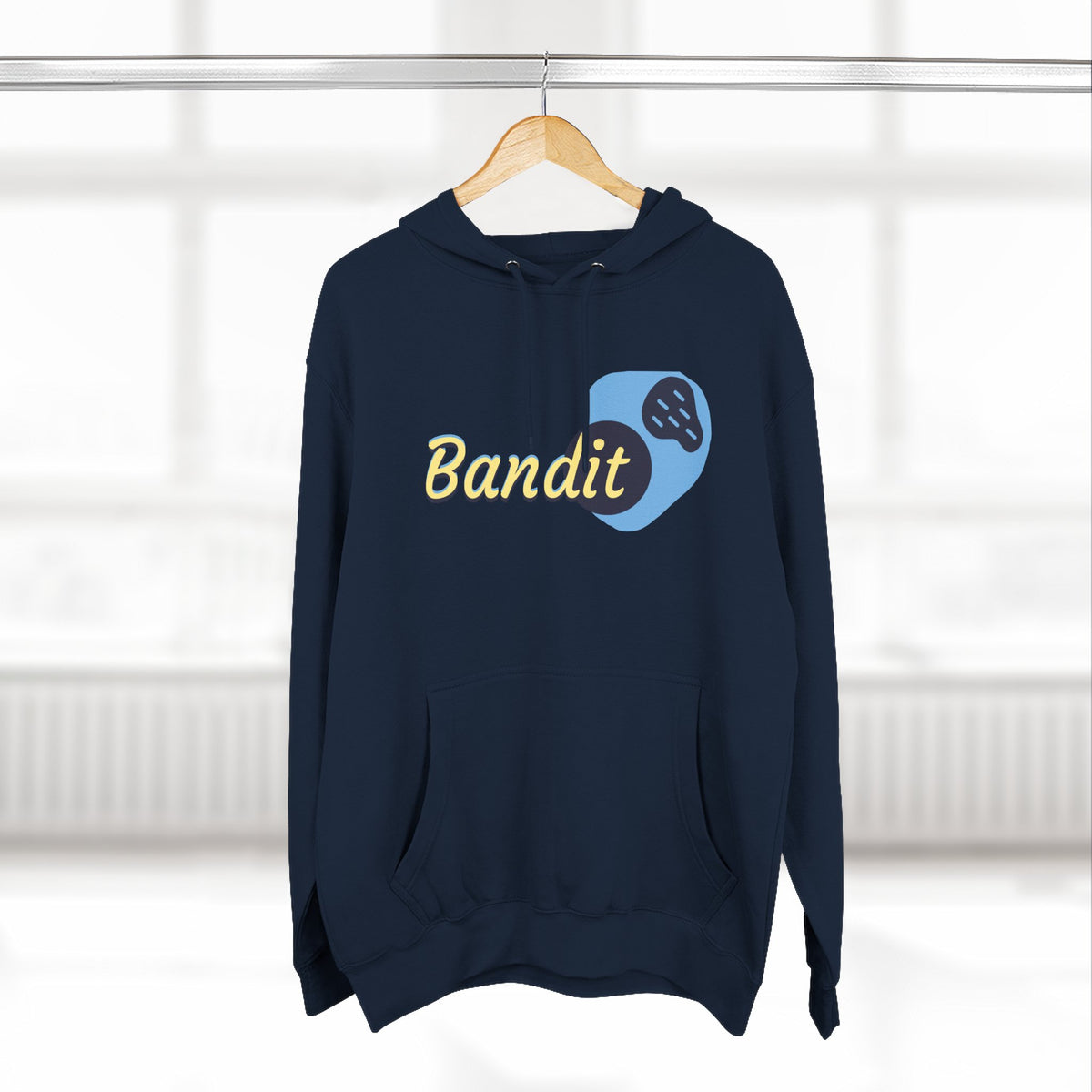 Bandit themed, (Front & Back Design) Adult Fleece Hoodie
