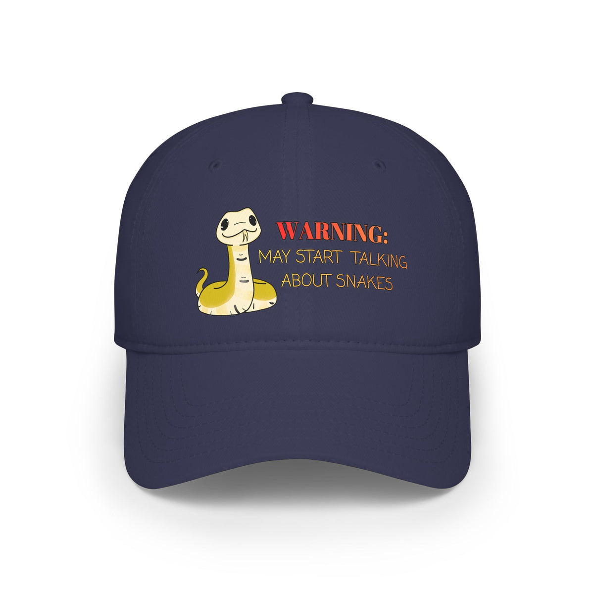 Copy of Warning: May Start Talking about Snakes Low Profile Baseball Cap