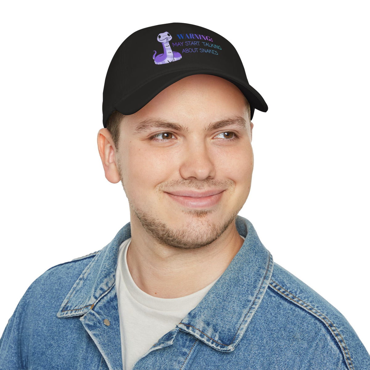 Warning: May Start Talking about Snakes Low Profile Baseball Cap