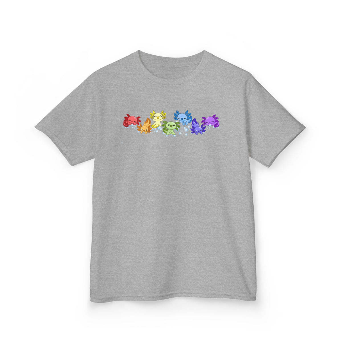 Rainbow Axolotls Kids Heavy Cotton™ Tee