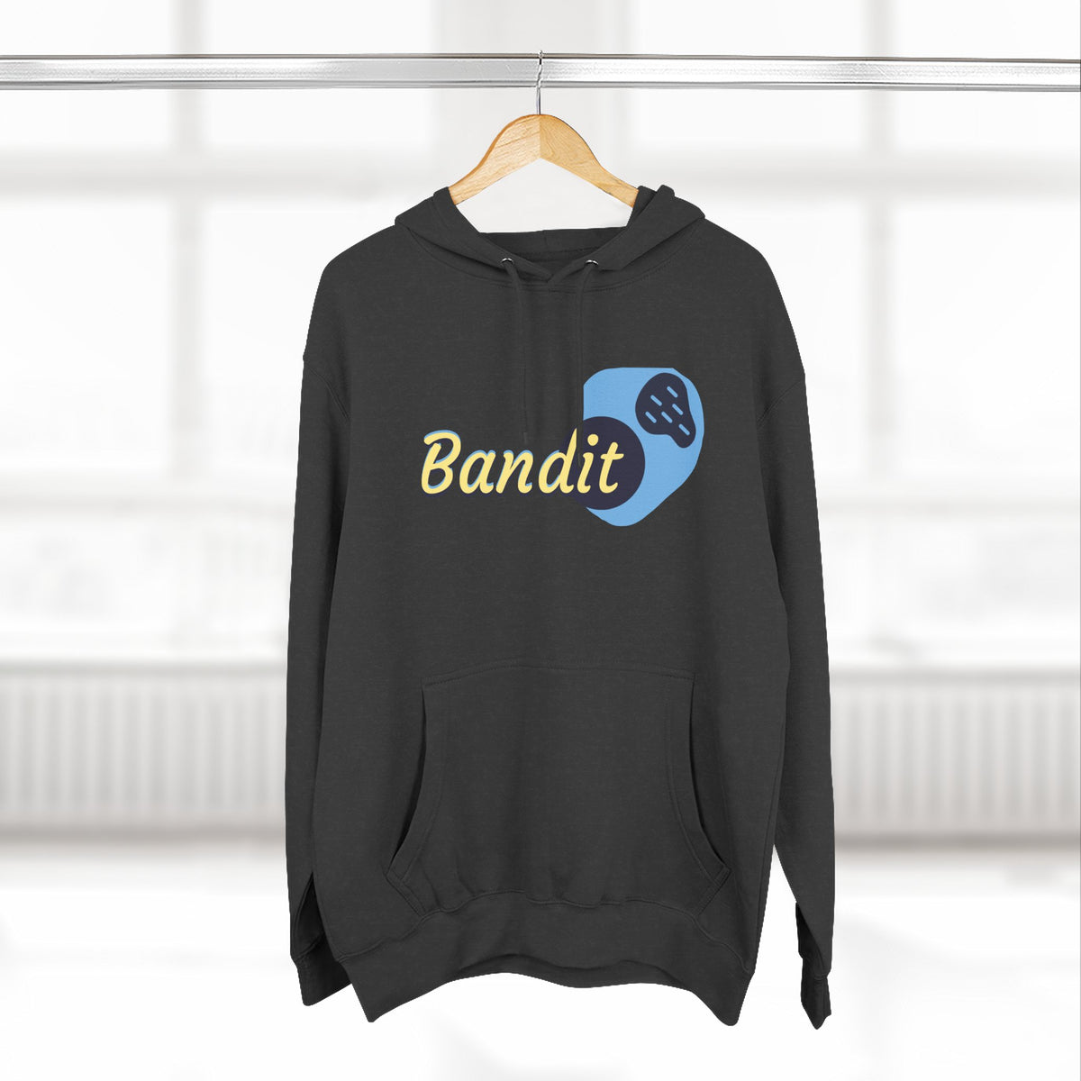 Bandit themed, (Front & Back Design) Adult Fleece Hoodie