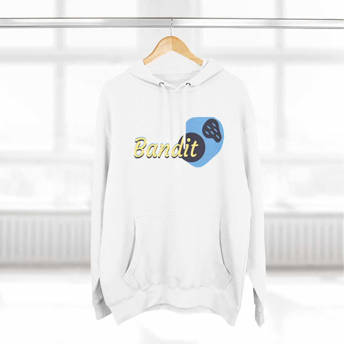 Bandit themed, (Front & Back Design) Adult Fleece Hoodie