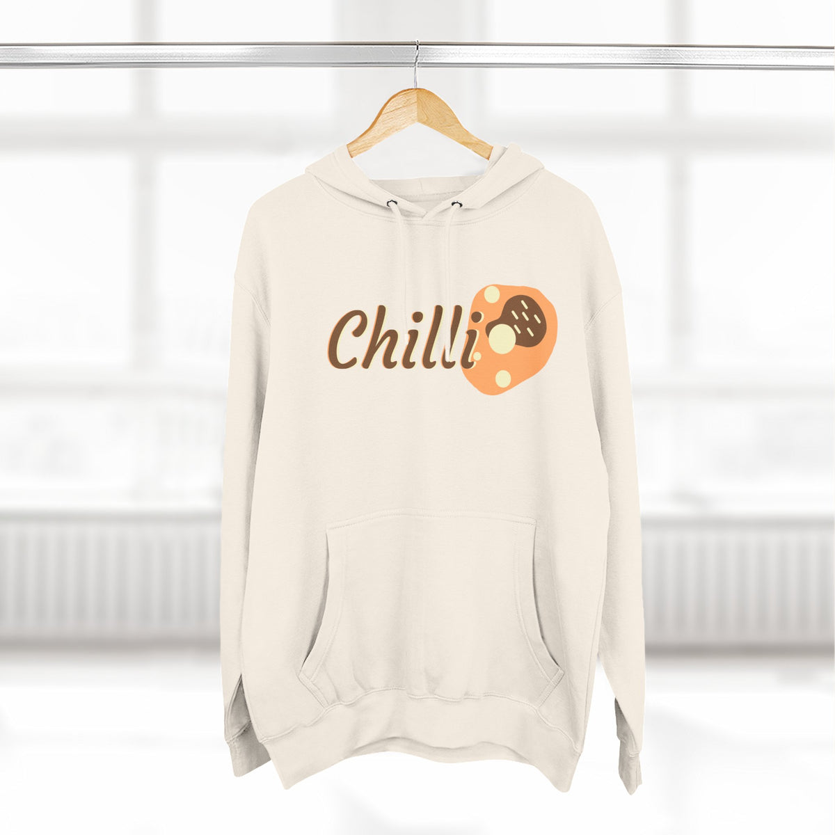 Chilli themed, (Front & Back Design) Adult Fleece Hoodie
