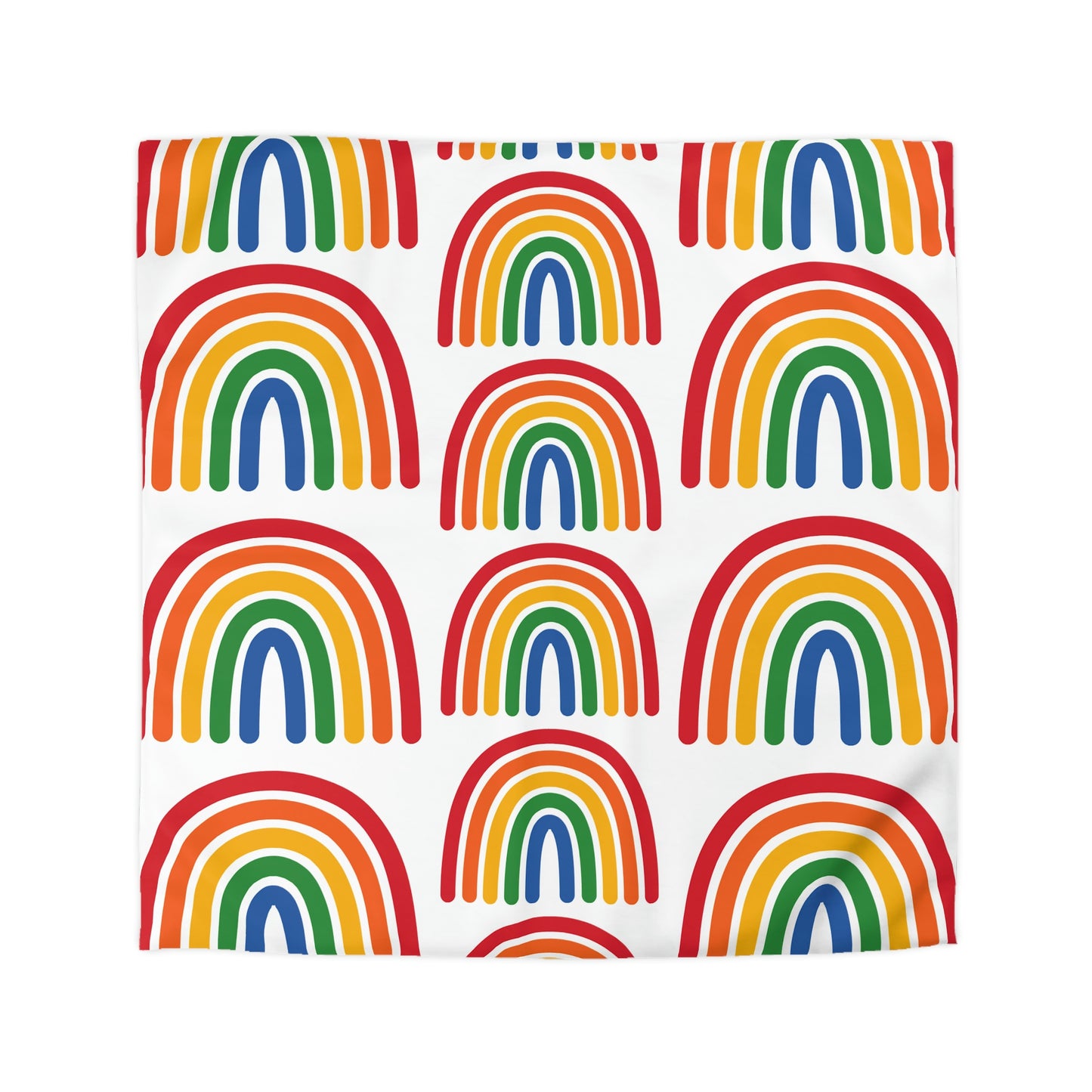 Rainbow Duvet, Multiple Rainbow, Rainbow Pattern, Drop Pattern, Duvet Cover