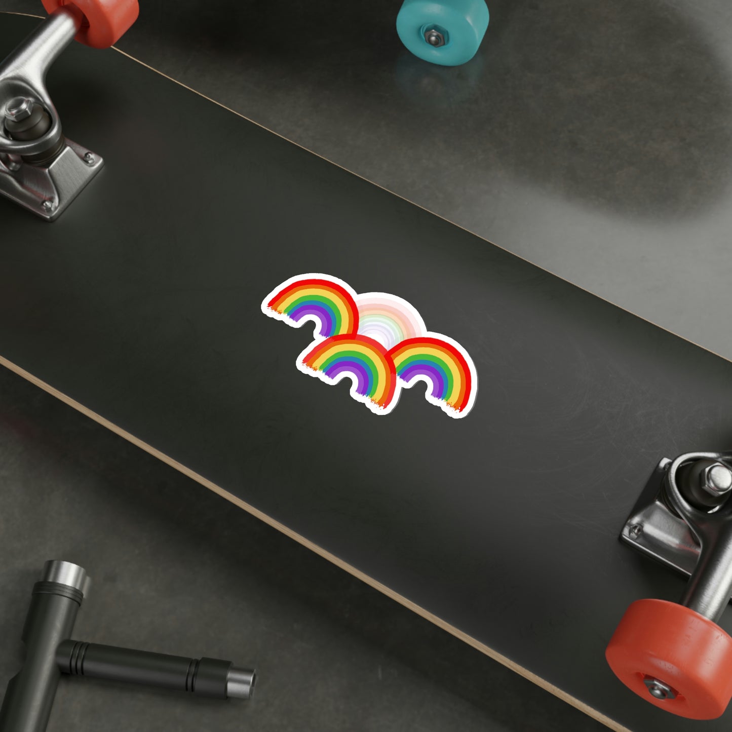 Rainbow, Multiple Rainbow, Die-Cut Stickers, Multiple sizes