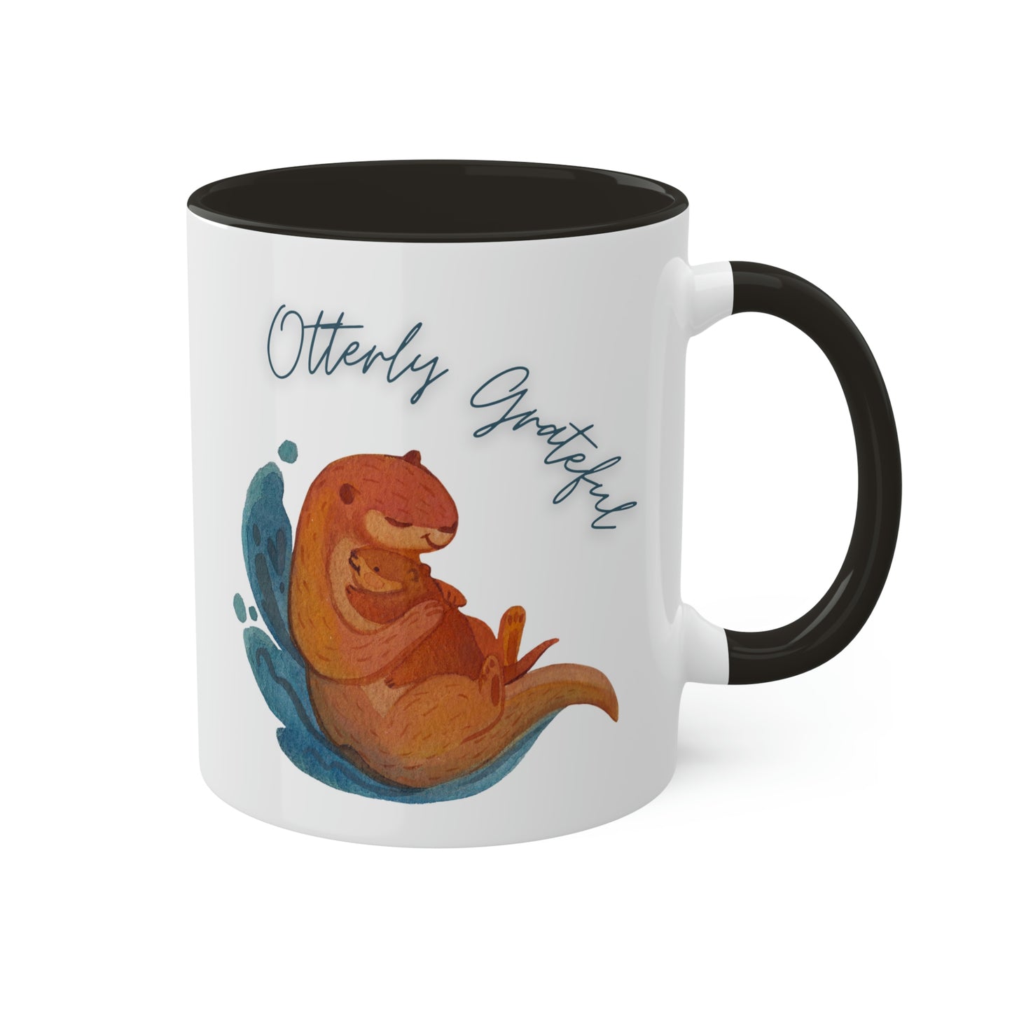 Otterly Grateful, Otter and baby, mom gift, dad gift, caregiver gift, color options Mug