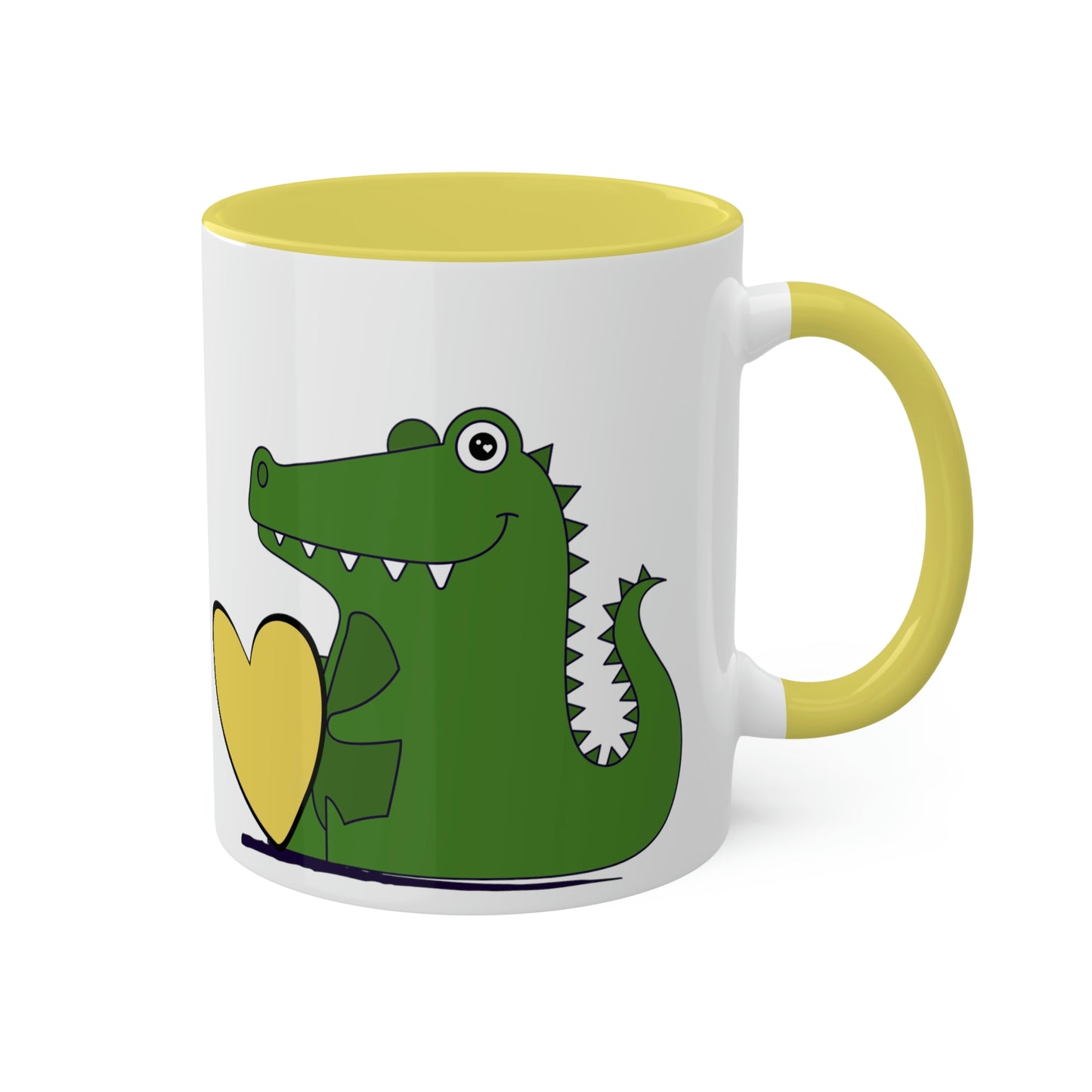 Alligator, Heart-Colorful Mugs, 11oz, Valentine gift, Gator Mug