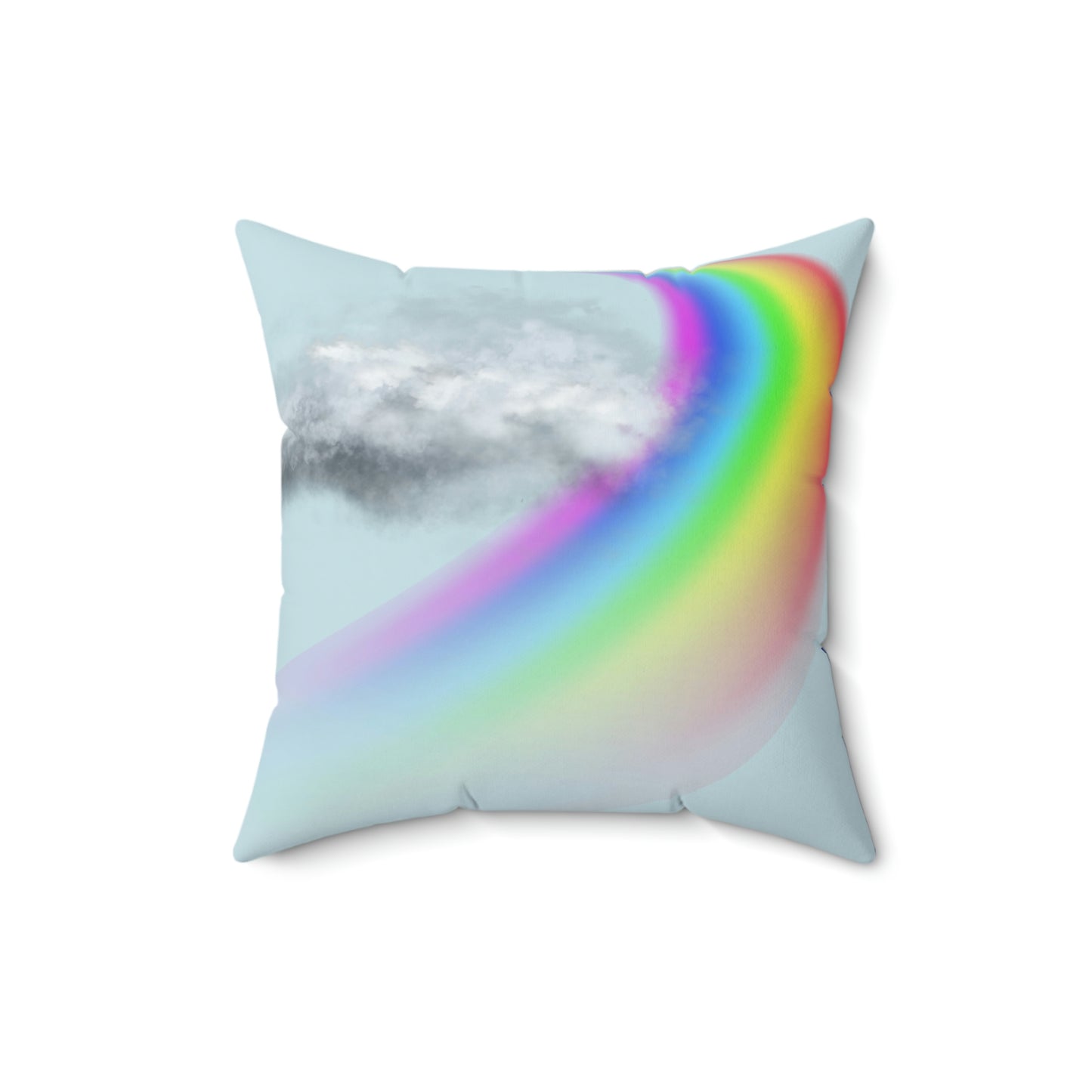 Rainbow ,Dreary Sky, rain cloud, Pillow
