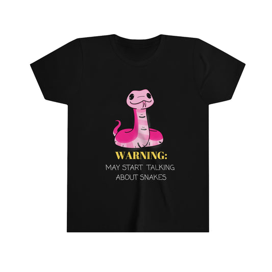 Snake, Warning May Start Talking about Snakes,Youth Short Sleeve Tee