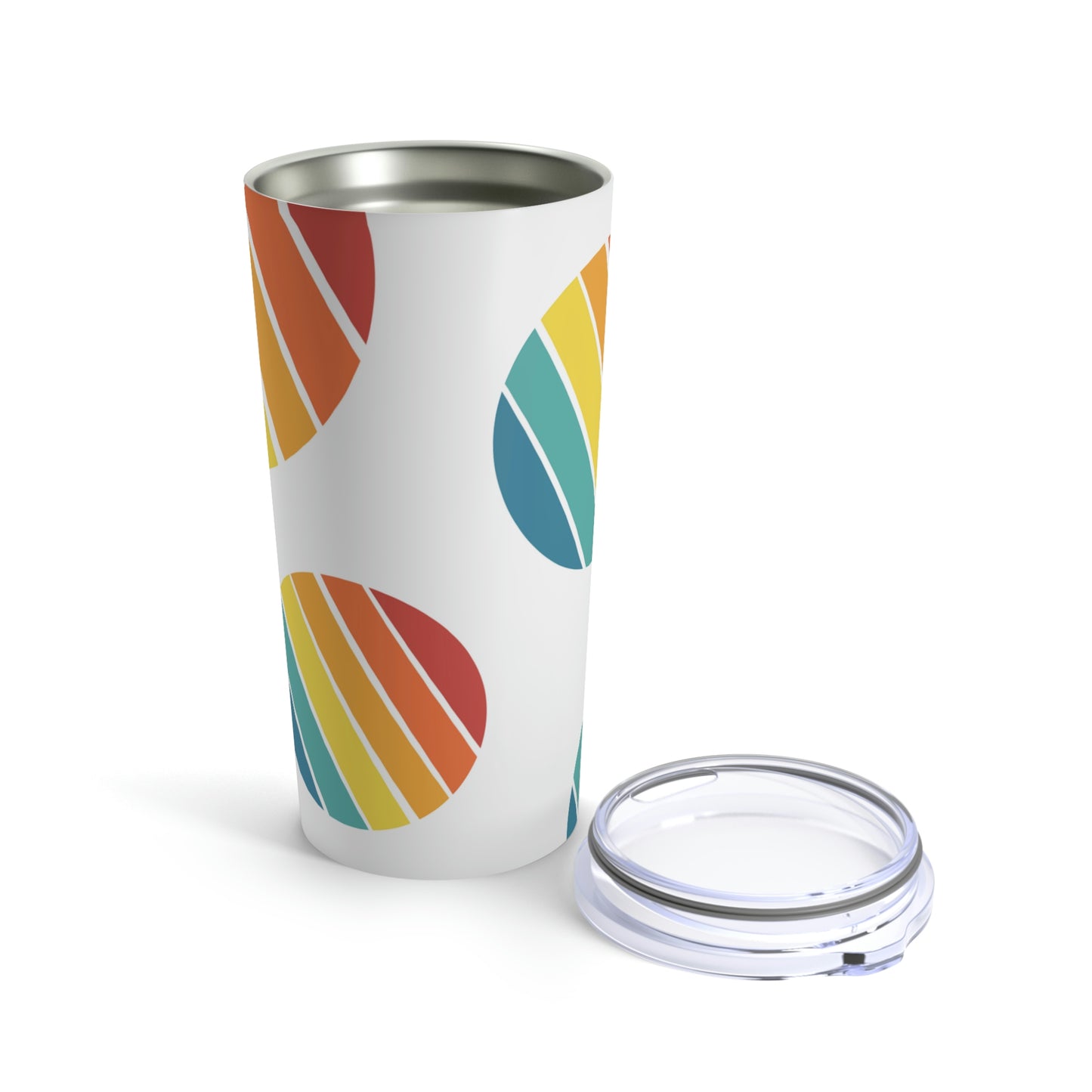 Rainbow, Circles-Tumbler 20oz