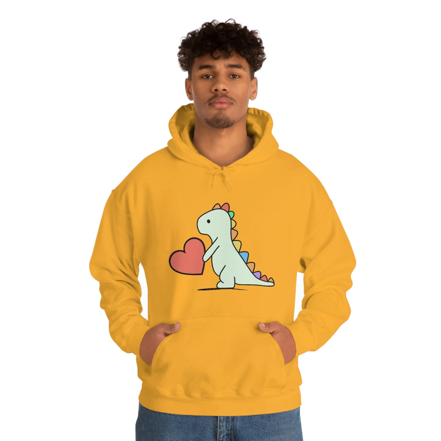 Dinosaur Hoodie, Rainbow Dinosaur,